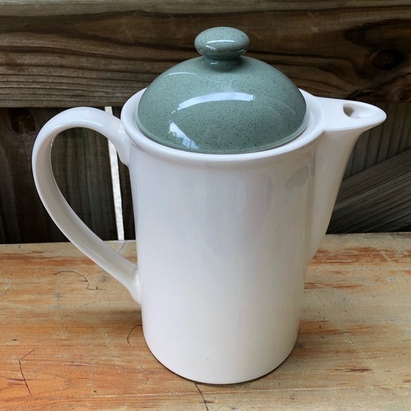 Vintage Kilncraft England 2 Tone Ceramic Stoneware 4 Cup Coffee Carafe - Picture 2 of 6